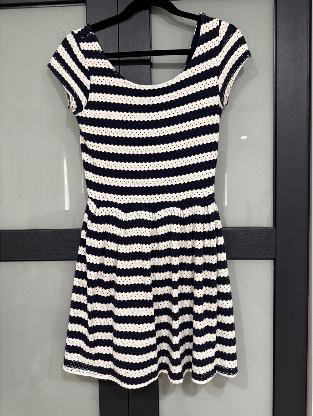 Eight Sixty Navy & White Striped Dress